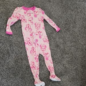 PINK LONG SLEEVE MINNIE MOUSE SLEEPER